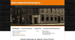 Desktop Screenshot of mestaindustrialcontracting.com